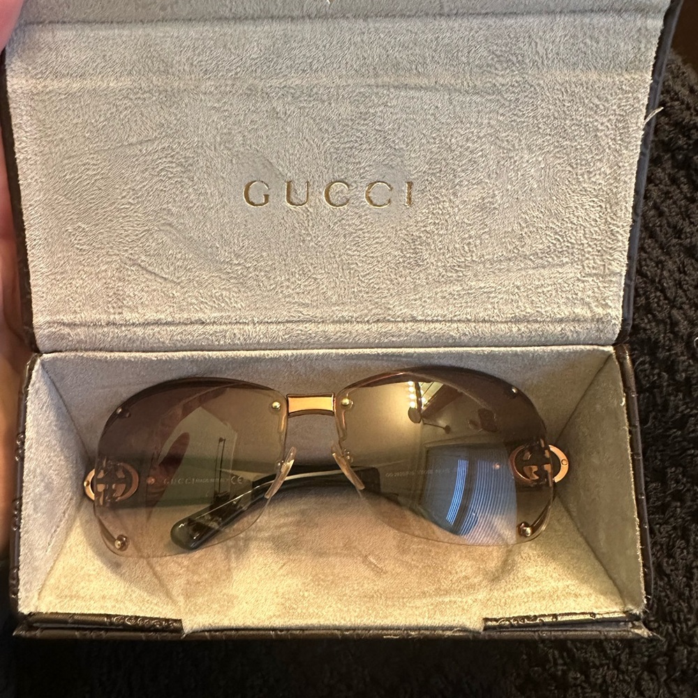 Gucci Women's Bronze Sunglasses